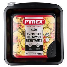 Fuente Cuadrada Horno Acero Glide Pyrex® 24 cm