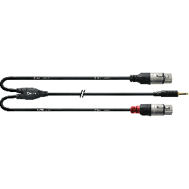 Cable Y Minijack Estéreolargo/2 Xlr Hembra 3 M Cable Y Minijack Estéreolargo/2 Xlr Hembra 3 M