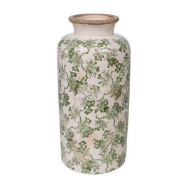 Florero Romimex Verde Beige Porcelana 15 x 32 x 15 cm Precio: 42.69000032. SKU: B1GBK6WSWC