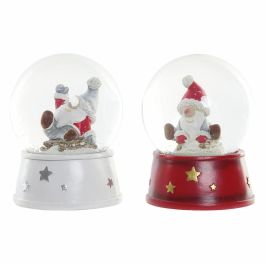 Bola de Navidad DKD Home Decor Resina Cristal Papá Noel (2 pcs) (9.5 x 9.5 x 13.5 cm) Precio: 9.5000004. SKU: B1B4ANRAAN