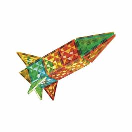 Geomag Magnetic Tiles Gems - Set de 32 Piezas Magnéticas para Construcción - Edad 3+ Años