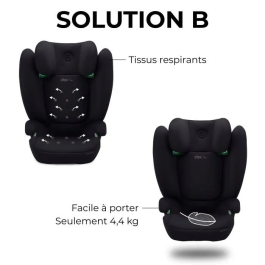Cybex Silla de Coche Solution S-Fix Volcano Negro Grupo 2/3 Negro