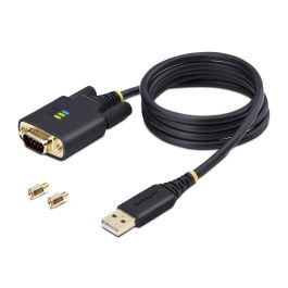 Cable USB Startech 1P3FFCB-USB-SERIAL Negro 1 m