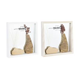 Espejo de pared DKD Home Decor Blanco Natural Cottage 25 x 4 x 25 cm (2 Unidades) Precio: 28.49999999. SKU: S3029723