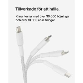 Cable USB-C a USB-C Belkin CAB004BT2MWH Blanco 2 m
