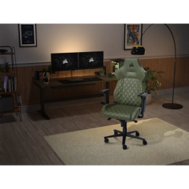 Corsair Silla Gaming TC500 LUXE Asiento Acolchado Verde CF-9010068-WW 120kg 180cm Respaldo Ajustable 160 Grados Marco Acero