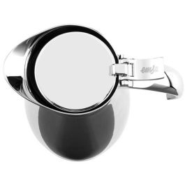 Emsa 502488 Jarra Termo Eleganza Acero Inoxidable 0.6L, Easy Open, Doble Pared, Frío 24h, Calor 12h