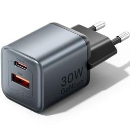 Vention FEWH0-EU Cargador de Pared GaN 30W 1xUSB Tipo-C 1xUSB Gris Enchufe UE Precio: 12.79000008. SKU: B13NHM8LFW