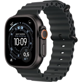 Apple Watch Ultra 3 GPS + Cellular 49 mm Caja Titanio Negro Correa OceanBand Negra MF0J4QFA Precio: 983.68999982. SKU: B18W9MBW77