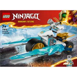 LEGO 71816 NINJAGO Moto de Hielo de Zane - Juguete de Construcción con Minifigura, Espadas Doradas y Cuchillas Desplegables para Niños +7 Años