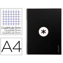 Cuaderno Espiral A4 Micro Antartik Tapa Forrada 80H 90 gr Cuadro 5 mm 1 Banda 4 Taladros Negro Precio: 3.99000041. SKU: B158QHSB5W