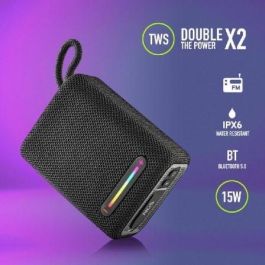 Altavoz Bluetooth Portátil NGS Roller Furia 1 Black Negro 15 W