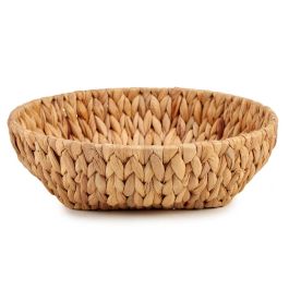 Centro de Mesa Redondo Giftdecor Paja 29x29x8 cm Marrón (12 Unidades)