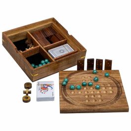 Set de juegos tradicionales Alexandra House Living Marrón 23 x 5 x 23 cm 5 en 1 Precio: 55.89000043. SKU: B1HJQF9AK8