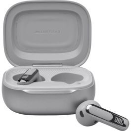 JBL LIVE FLEX3 Plata Auriculares Inalámbricos Bluetooth IP54 para Música/Llamadas con Estuche de Carga 7+24h