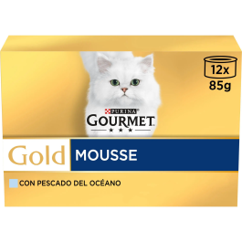 Purina Gourmet Gold Multi Mousse Sabor Pescado del Océano para Gato - 12 Latas de 85 g Precio: 10.7900001. SKU: B13H3KRV9Y