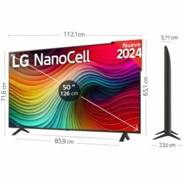 LG 50NANO82T6B Televisor NanoCell 50" (127cm) 4K Ultra HD Smart TV WebOS HDR Wifi Bluetooth Negro LG 50NANO82T6B Televisor NanoCell 50" (127cm) 4K Ultra HD Smart TV WebOS HDR Wifi Bluetooth Negro