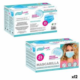 Caja de mascarillas higiénicas SensiKare 25 Piezas (12 Unidades) Precio: 83.49999944. SKU: B1H3FWY976