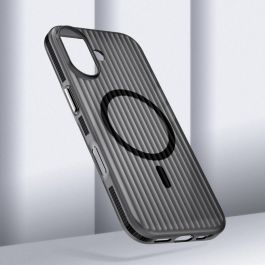 4smarts 541639 Funda Aero de Policarbonato para iPhone 17, Negro/Transparente, Compatible MagSafe y Antideslizante