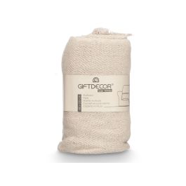 Giftdecor Multiusos Pompon Natural Algodón 180x220 cm (8 Unidades)