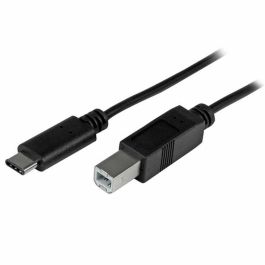 Cable USB C a USB B Startech USB2CB2M (2 m) Negro Cable USB C a USB B Startech USB2CB2M (2 m) Negro