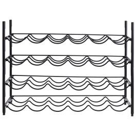 Day Botellero para 12 Botellas Alambre Negro Guardar y Presentar Vinos