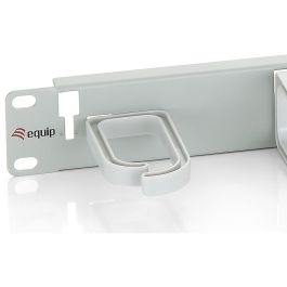 EQUIP 327312 Panel de Gestión de Cables 19" 1U Gris RAL 7035 de Plástico y Acero para Rack de Servidor