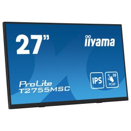 iiyama ProLite T2755MSC-B1 - Monitor táctil 27" FHD (1920x1080) IPS 5ms 60Hz con USB-C, HDMI, DisplayPort y altavoces - Negro