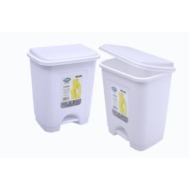Inde Cubo con Pedal Milano 18L Blanco (5 Unidades)