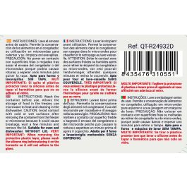 Inde Fiambrera Rectangular Hermética 20.5 x 15.5 cm 1.3 L (6 Unidades)