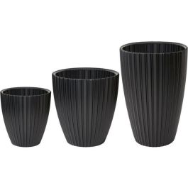 Maceta - Garden ID - Fancy - 40 x 58 cm - Para jardín, balcones o interiores - Color negro Maceta - Garden ID - Fancy - 40 x 58 cm - Para jardín, balcones o interiores - Color negro