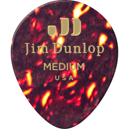 Dunlop Pack 12 Púas Genuine Celluloid Teardrop Medium