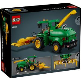 LEGO Technic 42168 John Deere 9700 Forage Harvester con dirección trasera y cabezales para maíz, juguete construcción +9 años