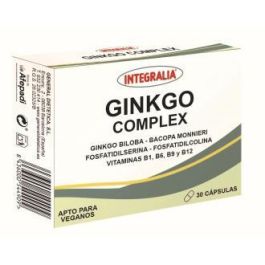 INTEGRALIA Ginkgo Complex 30 Cápsulas para Memoria y Rendimiento Mental con Vitaminas B Precio: 16.5. SKU: B145EQ6ZRY