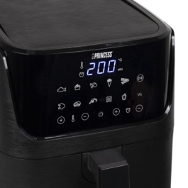 Princess 182031 Freidora de Aire Digital Mini Airfryer Sin Aceite 1350W, 3.5L | Hornea, Asa, Cocina | 10 Programas Negro