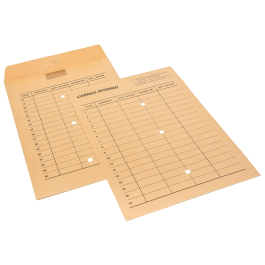 Sam Sobre Bolsa Kraft Natural 120 gr Cierre Multiadhesivo 260x360 mm Correo Interno 3 Taladros Impreso 2 Caras Caja