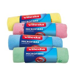 Vileda Multi roll Bayeta Microfibra Multiusos para Limpieza en Seco y Húmedo, Colores Surtidos, 1 Unidad