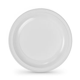 Set de 100 platos redondos de plástico premium 22 cm - Algon (6 Cajas) Set de 100 platos redondos de plástico premium 22 cm - Algon (6 Cajas)