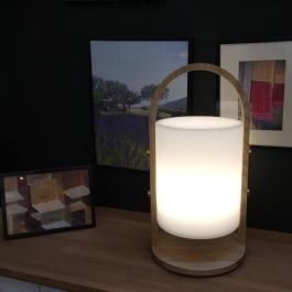 Lumisky Linterna Inalámbrica LED Woody H 37 cm Blanco Regulable IP44 Autonomía 10h Mango Madera Natural Lumisky Linterna Inalámbrica LED Woody H 37 cm Blanco Regulable IP44 Autonomía 10h Mango Madera Natural