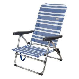 Silla playa aluminio plegable mykonos 5 posiciones 61x50x85 cm con asa. Precio: 40.49999954. SKU: S2411977