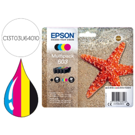 EPSON C13T03U64010 Tinta 603 Multipack Negro Cian Magenta Amarillo Precio: 42.50000007. SKU: B1B3GHD3FS