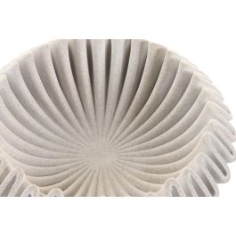 DKD Home Decor Centro de Mesa Scandi Crema de Mármol 30.5 x 30.5 x 10 cm (2 Unidades)