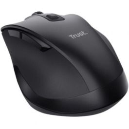 Trust 25708 Ratón Ergonómico Inalámbrico Fyda Multidispositivo Bluetooth Recargable Hasta 2400 DPI para PC/Portátil/Tablet