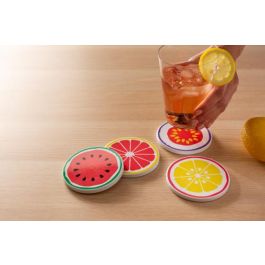 Cricut 2006582 Posavasos Redondos Blancos - Pack de 4