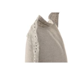 DKD Home Decor Cojín Tradicional de Lino Natural 50 x 50 cm (2 Unidades) con Zipper