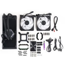 Cooler Master MasterLiquid 240 ATMOS Procesador Kit de refrigeración líquida 12 cm Negro