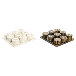Juego De Mesa Moderno DKD Home Decor Blanco Ambar 20.5 x 5 x 20.5 cm (2 Unidades) Precio: 102.50000024. SKU: S3029285