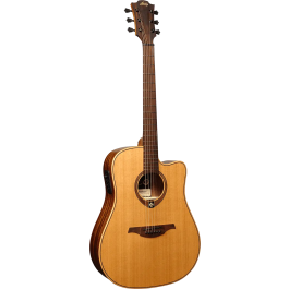 LAG Guitarra Acústica Dreadnought Cutaway Tramontane 170 A/E Electroacústica Satinada Natural
