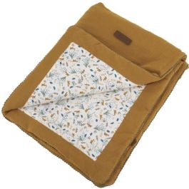 Manta de doble cara - DOMIVA - AU FIL DE L'EAU - 75 x 100 cm - Caramelo Precio: 35.58999983. SKU: B1DMM47RCA