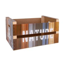 Caja Wood Brillo 44x28.5x23 cm Natur - Confortime (3 Unidades) Caja Wood Brillo 44x28.5x23 cm Natur - Confortime (3 Unidades)